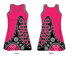 Australian Aboriginal Art Inspired Netball Uniform Netball Dresses Netball Uniforms Netball