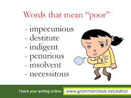 English Grammar Words That Mean Poor Learn English English Vocabulary Words