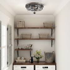 Give your rooms an upgrade with interior lighting options like led ceiling lights and stylish ceiling fans. Modern Farmhouse 3 Light Full Flush Mount Ceiling Lights Overstock 30394938