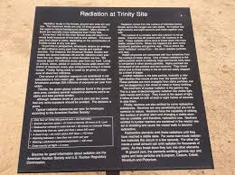 Notes About Radiation Picture Of Trinity Site