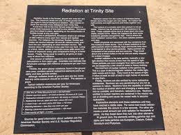 notes about radiation picture of trinity site