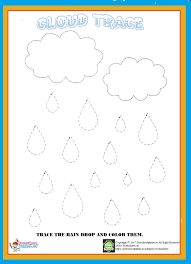 Cloud Trace Worksheet Worksheets For Kids Pattern Worksheets For Kindergarten Worksheets