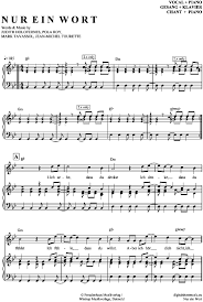 Klaviertastatur zum ausdrucken pdf.pdf size: Nur Ein Wort Klavier Gesang Wir Sind Helden Pdf Noten Klick Auf Die Noten Um Reinzuhoren Noten Und Playback Zum Download Fur Ver Sheet Music Music Words