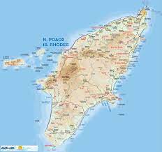 Wo sind die besten strände von rhodos? Landkarte Von Rhodos