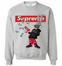 Check spelling or type a new query. Bugs Rabbit Supreme And Gucci Mashup Sweatshirt