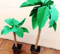 Basteln mit papier zu weihnachten: 70 Sommerliche Und Kinderleichte Ideen Zum Palme Basteln Wohnideen Und Dekoration