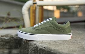 Vans Vault S Og Old Skool Lx In Army Green White Vans For Sale Vans White Vans Vans Van For Sale
