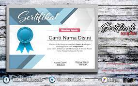(d) nama jabatan ditulis simetris dengan huruf kapital (2) kelompok isi, terdiri atas: Contoh Sertifikat Piagam Penghargaan Lomba Keren Terbaru Imago Media Home Of Creativity