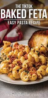 Easy Baked Feta Pasta Tik Tok Recipe Recipe In 2021 Easy Pasta Recipes Recipes Baked Pasta Recipes