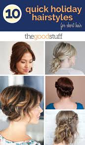 Already short but fancy a change to curves or curls. 10 Quick Holiday Hairstyles For Short Hair Coupons Com