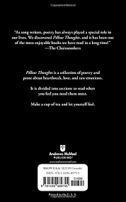 Pillow thoughts is the notable poetry book which is based on small poems and these poems will help you to achieve the happiness in the life. Pillow Thoughts Peppernell Courtney 9781449489755 Amazon Com Books