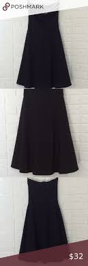 Ruby Rox Black Strapless Dress With Full Skirt In 2020 Black Strapless Dress Strapless Dress Skirts