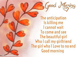 Good Morning Love Poems For Girlfriend Image Good Morning Love Good Morning Poems Morning Quotes