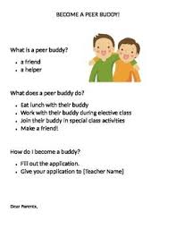 Start A Buddy Program At Your School The Goal Is To Match Students With Disabilities Up With A Buddy The Program Would Foster A Buddy Class Activities Peer