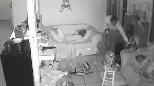 Camera Captures Burglars Sneaking Past Sleeping Kids