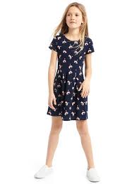 Rainbow Dresses For Girls Print Pleat Dress At Gap