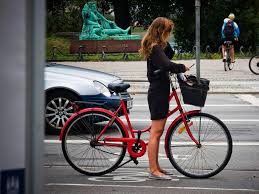 She laughed while she was falling. Going Dutch And Danish Cycle Chic Biking Outfit Stylish Bike