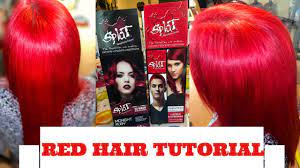 Achieve a soft pastel in 5 minutes or a bold shade in 30! How To Dye Your Hair Red Red Hair Tutorial Red Hair With Splat Youtube