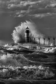 Black And White Lighthouse Mysterious Lighthouse Lighthouse Beautiful Lighthouse Nature