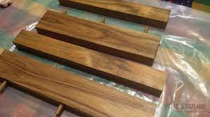 Pair of lighted danish modern teak wall shelves denmark brdb. Teak Floating Shelves The Pine Studio