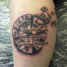 Amp Pinterest In Action Clock Tattoo Design Clock Tattoo Tattoo Sleeve Designs