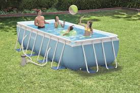 Inflatable Above Ground Swimming Pool Made With Steel And Pvc Idfdesign