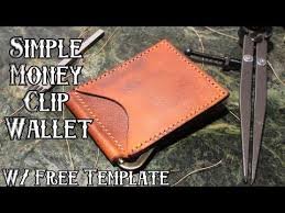 Money clip and change holder wallet. Free Leather Money Clip Wallet Template Maze Leather
