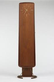 Arne Hovmand Olsen Clock Cabinet C1965 Modern Grandfather Clock Danish Modern Furniture Mid Century Clock