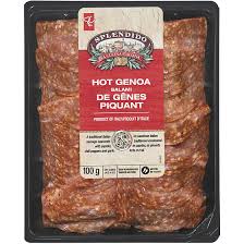 It is our leanest genoa salami, aged to perfection, and hand tied with 10 hitchcords for authenticity. Pc Splendido Hot Genoa Salami Pc Ca