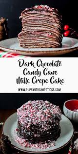Candy Cane Chocolate Crepe Cake Recipe Crepe Cake Recipe Crepe Cake Chocolate Crepes