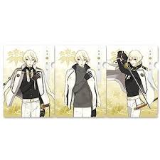 You can either buy them singly at random for 650 yen or you buy a box with all 11 designs for 7,150 yen. Touken Ranbu Clear File Set 50 Higekiri Anime Toy Hobbysearch Anime Goods Store