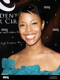 Tracey Heggins at the Super Special Rooftop Party & American Music Awards  Pre-Party hosted by "Heroes" star James Kyson Lee at Madame Tussauds  Waxworks. Hollywood, CA. 11/20/10 Stock Photo