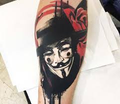 V For Vendetta Tattoo By Mirco Campioni Post 25605 V For Vendetta Tattoo Vendetta Tattoo Mask Tattoo