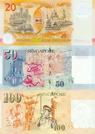 Singapore Dollar Back 20 50 100 Billetes Papel Moneda Monedas
