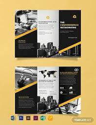 Free Professional Brochure Template Word Psd Indesign Brosur Lipat Tiga Brosur Perusahaan Desain Brosur