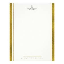 Attorney At Law Faux Gold Glitter Stripes Elegant Letterhead Zazzle Com In 2020 Letterhead Letterhead Template Attorney At Law