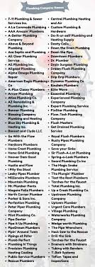 Classy plumbing logos and designs. Plumbing Company Names 900 Creative Plumber Names