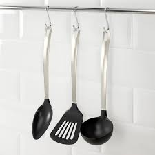 Get it now on amazon.com. Direkt 3 Piece Kitchen Utensil Set Black Stainless Steel Ikea