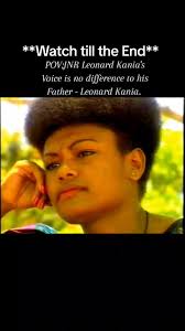 Senior & Junior Leonard Kania of East New Britain Province. Promoting ...