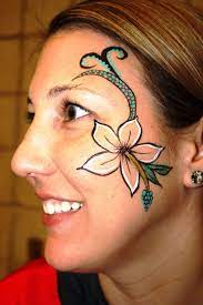 Fast Hibiscus Flower Facepaint Rifacepainting Facepainting Face Painting Face Paint Hibiscus Flowers