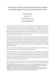 Hussain, ahmad atory (2006) islam hadhari: Pdf Penerapan Nilai Nilai Pancasila Sebagai Pandangan Hidup Dan Ideologi Nasional Dalam Kehidupan Bermasyarakat Berbangsa Dan Bernegara