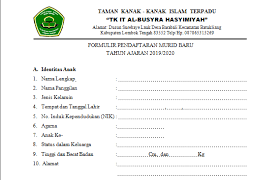 Check spelling or type a new query. Formulir Pendaftaran Peserta Didik Baru Tk Al Busyra Hasyimiyah Ardi S Blog