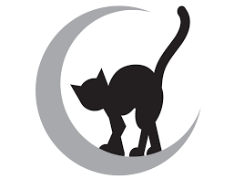 Cat Moon Pumpkin Carving Template Stencil Canvass Halloween Pumpkin Templates Pumpkin Carving Templates Cat Pumpkin Stencil