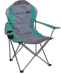 This oversized chair measures 35 inches wide, making it perfect for medium to large frames. Redcliffs Folding Chair 110 X 60 X 45 Polyester Steel Grey Green Twm Tom Wholesale Management