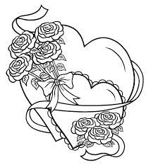 Foster the literacy skills in your child with these free, printable coloring pages that can be easily assembled into a book. Roses And Hearts Coloring Pages Best Coloring Pages For Kids