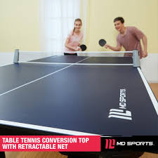 Md Sports Table Tennis Conversion Top With Retractable Net Ttt412 018m The Home Depot In 2020 Table Tennis Conversion Top Table Tennis Table