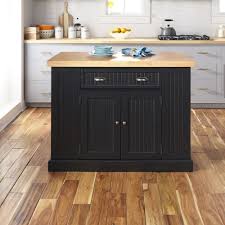 If you plan on using your island for meal prep, find a kitchen island height that is comfortable for chopping vegetables, kneading bread, or whatever meals you plan on making. Homestyles Nantucket Solid Wood Top Kitchen Island