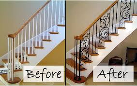 Interior Railing Metal Fabrication Aluminum Fabrication Stair Railing Makeover Interior Railings Interior Stair Railing