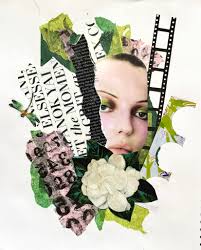 Here's my latest collage. Tissue paper