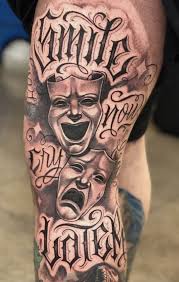 Mostly college boys prefer this type of style in this pattern of tribal design. Pin By Yanick De Groot On Tattoos Chicano Tattoos Loyalty Tattoo Gangster Tattoos